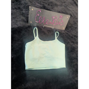 EUC Teal Crop Tank ** NO SIZE SEE MEASUREMENT PHOTOS